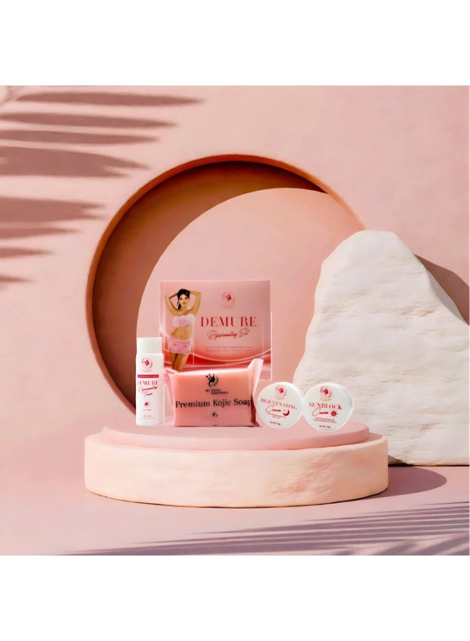 Ms Tsung Essentials DEMURE Rejuvenating Beauty Set – Your Everyday Solution for a Fresh, Smooth, Radiant-Looking Appearance, combining premium kojic soap with complementary skincare essentials to create a simple, gentle, and indulgent routine for beautiful self-care. - Image 5