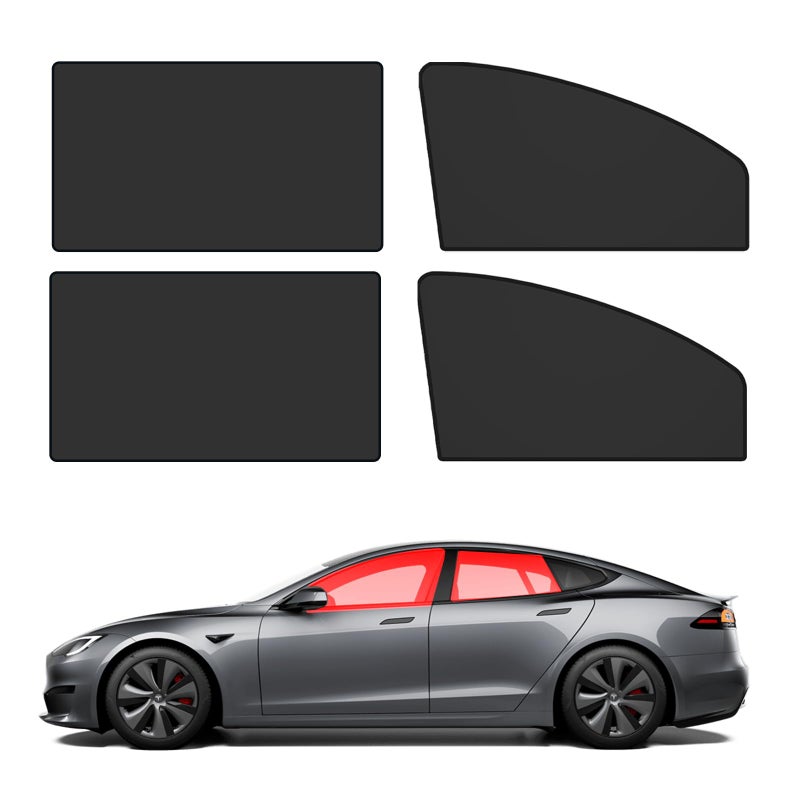 SamWinGear Car Window Shades 4PCS Car Window Curtains Covers for Baby and Privacy, Side Window Sun Shade Front Side & Rear Glass Curtains 99% UV Protection Magnetic Retractable Fordable Removable Tint - Image 1