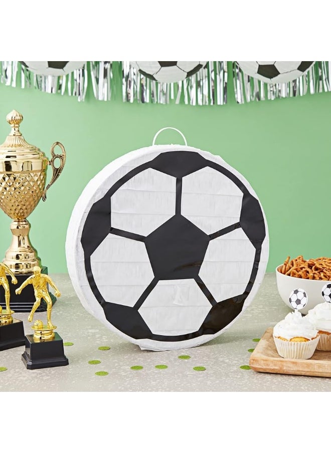 Blue Panda - BLUE PANDA Soccer Ball Pinata for Sports Themed Birthday Party Decorations, Small (12.6 x 3.0 x 12.6 Inches) - Image 1