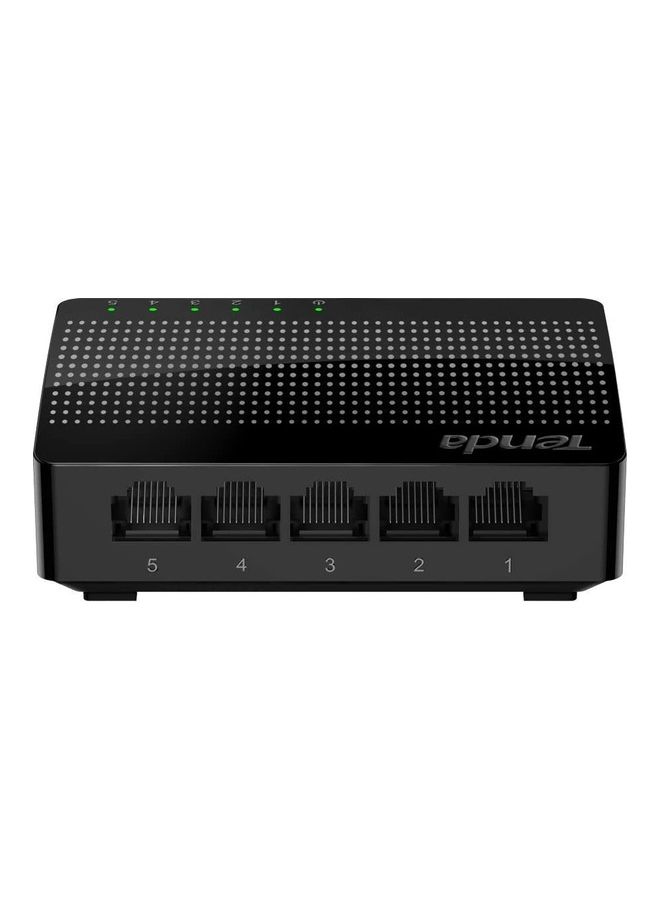 Tenda 5-Port Gigabit Ethernet Desktop Switch Black - Image 1