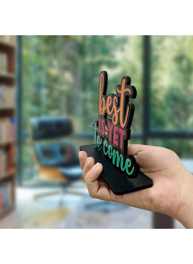 آرتفيب تماثيل خشبية من Artvibes، زينة طاولة مكتبية بعبارات إيجابية، تُضفي لمسةً من الإلهام على ديكور المنزل | غرفة المعيشة | تحفة فنية خشبية حديثة (SP_1122N) - Image 5