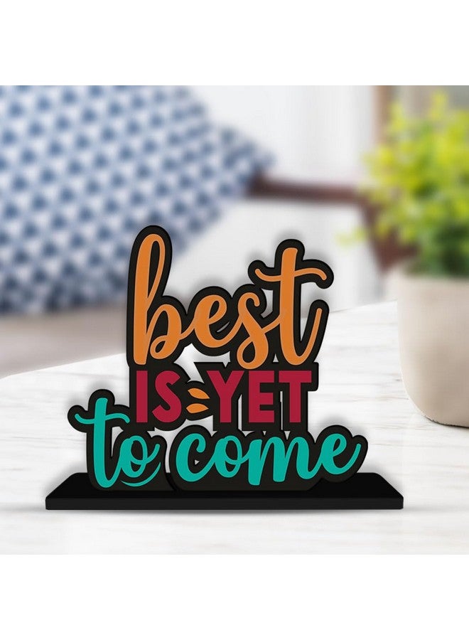 آرتفيب تماثيل خشبية من Artvibes، زينة طاولة مكتبية بعبارات إيجابية، تُضفي لمسةً من الإلهام على ديكور المنزل | غرفة المعيشة | تحفة فنية خشبية حديثة (SP_1122N) - Image 1