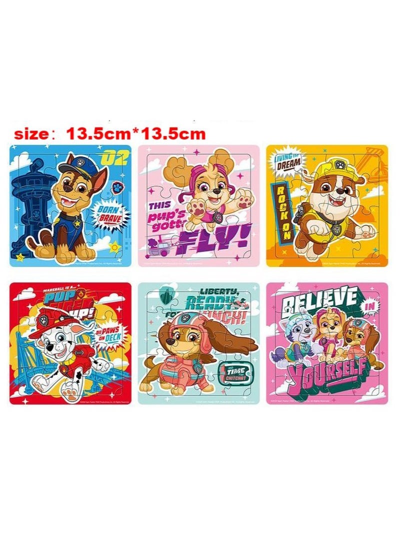 باو بترول يمكن استخدام ألغاز 6 قطع PAW PATROL لتمرين اليدين والأدمغة كزينة للجدران  - Image 1