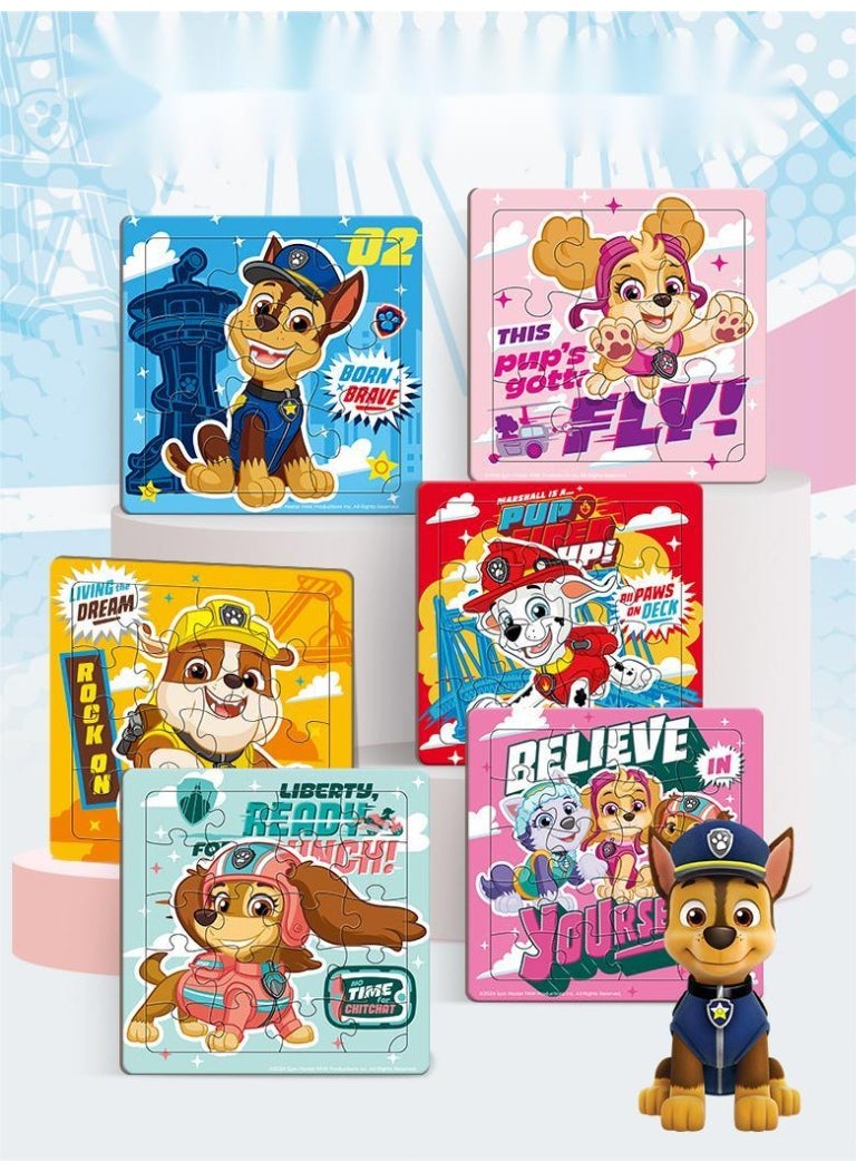 باو بترول يمكن استخدام ألغاز 6 قطع PAW PATROL لتمرين اليدين والأدمغة كزينة للجدران  - Image 4