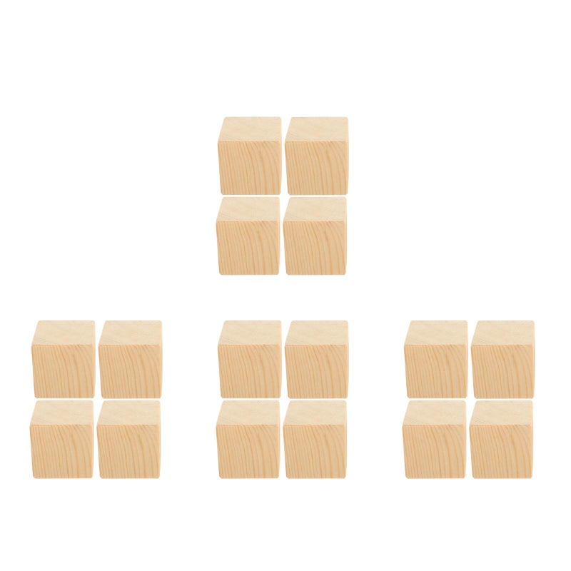 16 Pcs Household Furniture Risers Bed Pads Furniture Risers Wood Blocks Chair Table Lifters - Image 5