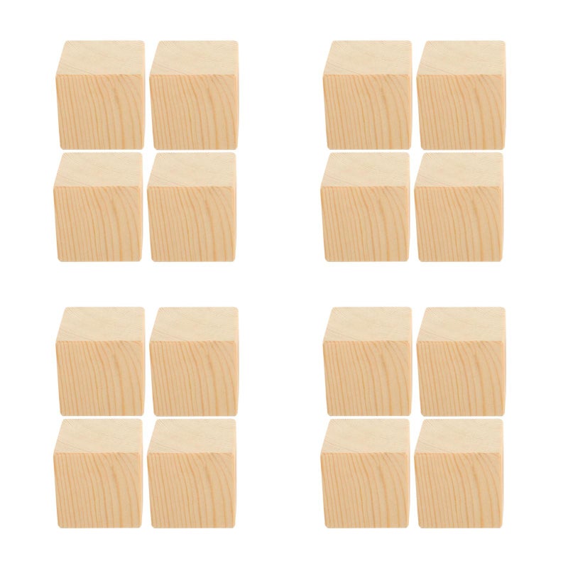 16 Pcs Household Furniture Risers Bed Pads Furniture Risers Wood Blocks Chair Table Lifters - Image 3