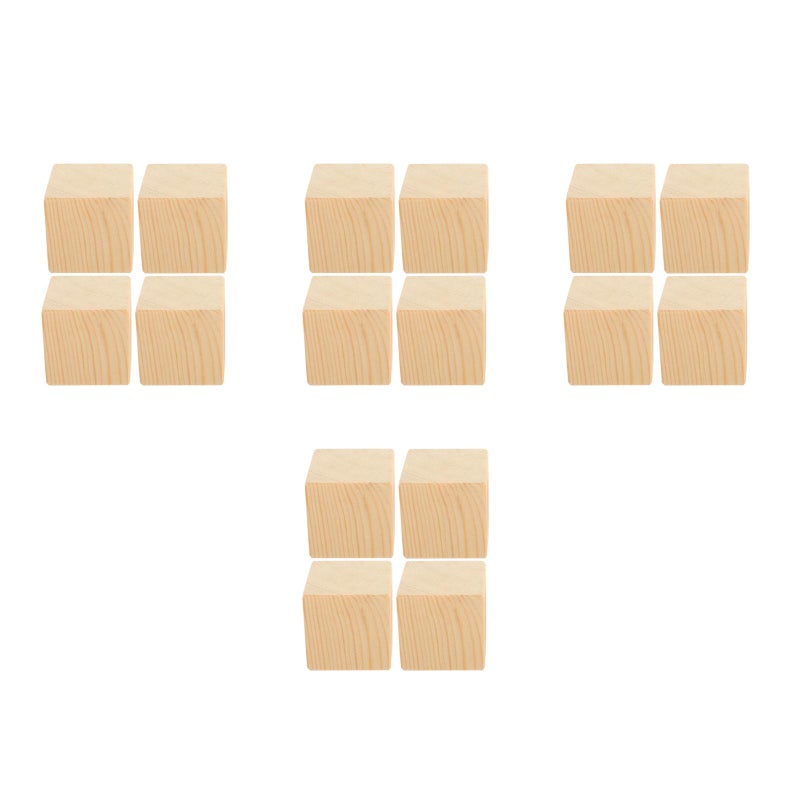 16 Pcs Household Furniture Risers Bed Pads Furniture Risers Wood Blocks Chair Table Lifters - Image 2