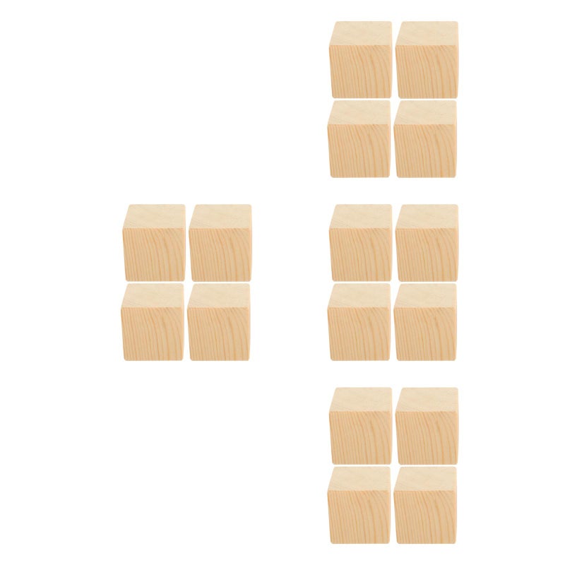 16 Pcs Household Furniture Risers Bed Pads Furniture Risers Wood Blocks Chair Table Lifters - Image 4