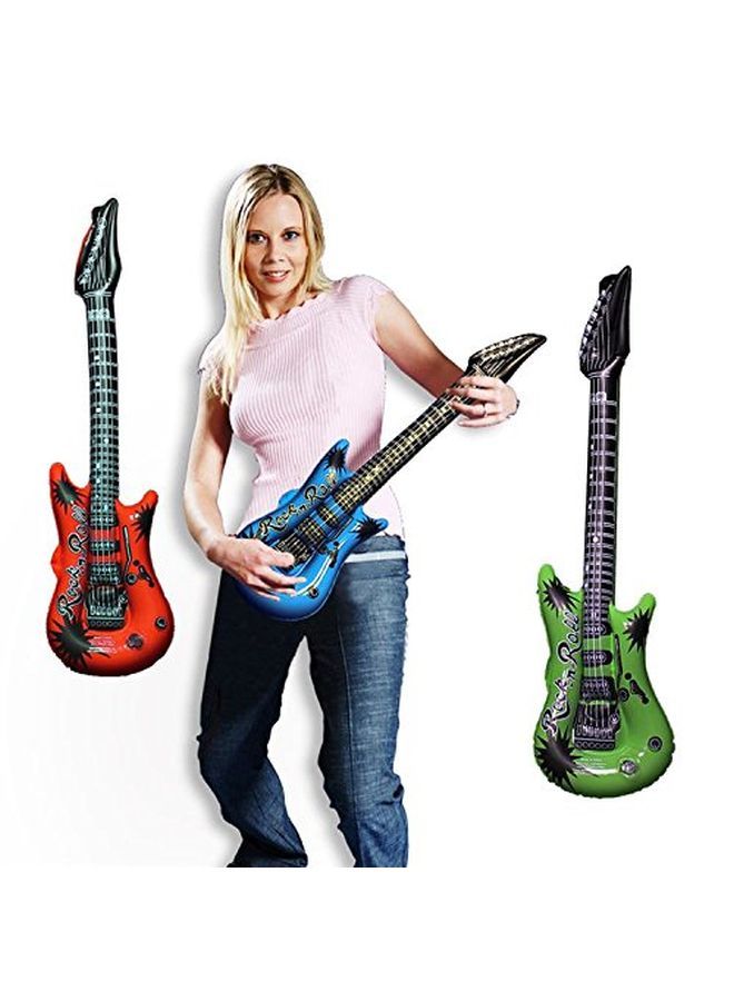 Amscan 395591 Inflatable Party Guitar Blue37" 1 Piece - Image 3