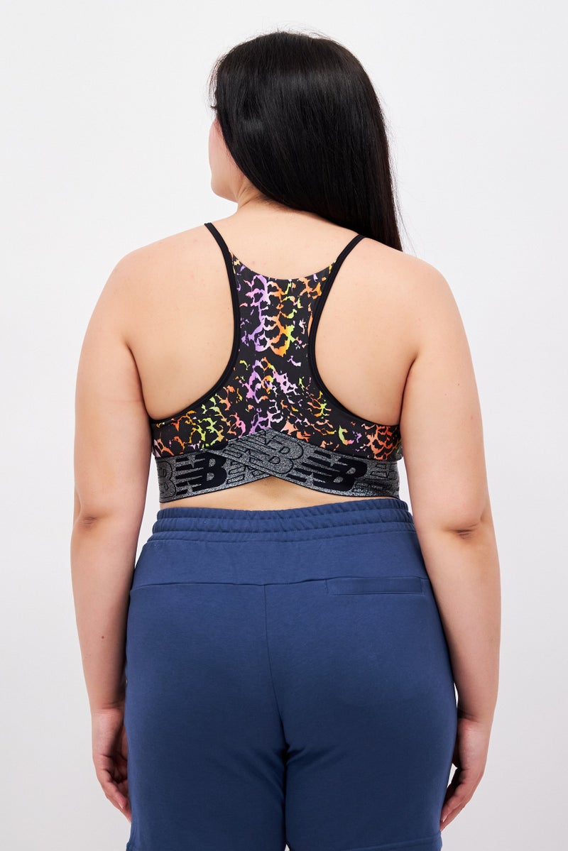 New Balance Women Sportswear Fit Sleeveless Training Top, Black Combo - Image 4