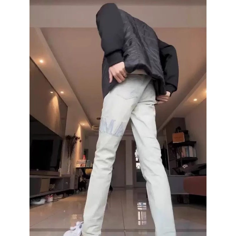 Unisex Casual Daily Denim Jeans - Image 2