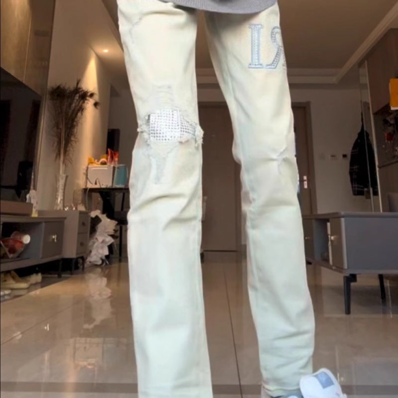 Unisex Casual Daily Denim Jeans - Image 4