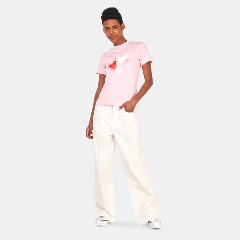 CONVERSE off white Women's Wide Leg Twill Pants for Women | Best Price UAE