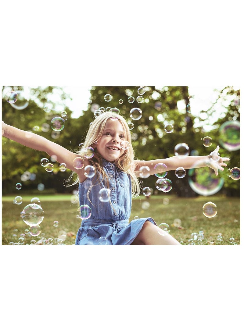 Happy Bubble Refill Solution Large Bottle Ready To Use Liquid For Diverse Bubbles Machine Toys Guns Wands Lawn Mower Blower And More