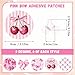 Geiserailie 30 PCS Adhesive Patch Compatible with Dexcom G7 PreCut Flowers Pink Bow NO Glue in The Center Sensor Cover for Continuous Glucose Monitor Long Fixation Flexible Breathable - Image 4