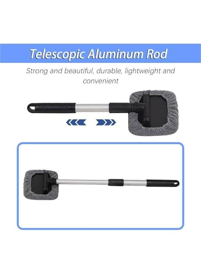 Beauenty Extendable handle car windshield cleaner with microfiber cloth, perfect for cleaning auto glass. Car interior accessory, ideal tool for car wash. - Image 5