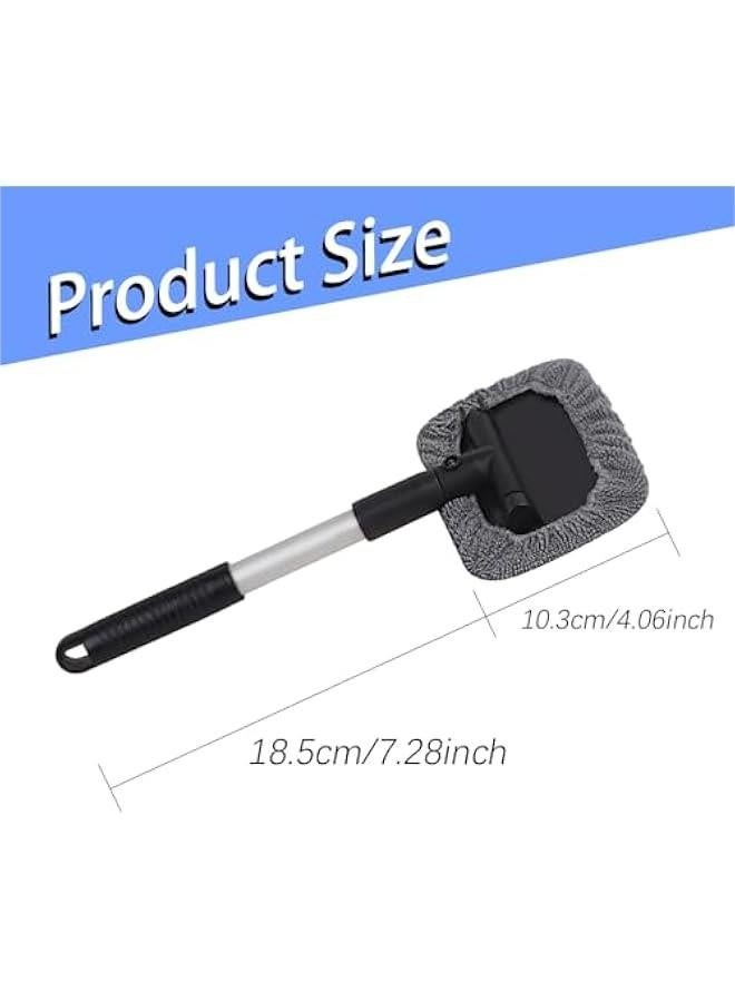 Beauenty Extendable handle car windshield cleaner with microfiber cloth, perfect for cleaning auto glass. Car interior accessory, ideal tool for car wash. - Image 2