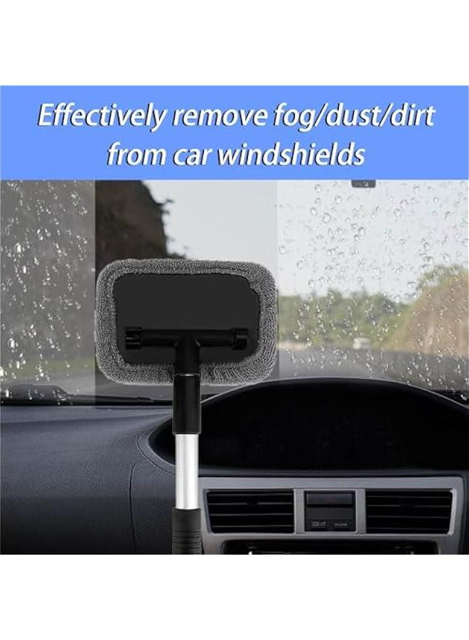 Beauenty Extendable handle car windshield cleaner with microfiber cloth, perfect for cleaning auto glass. Car interior accessory, ideal tool for car wash. - Image 3