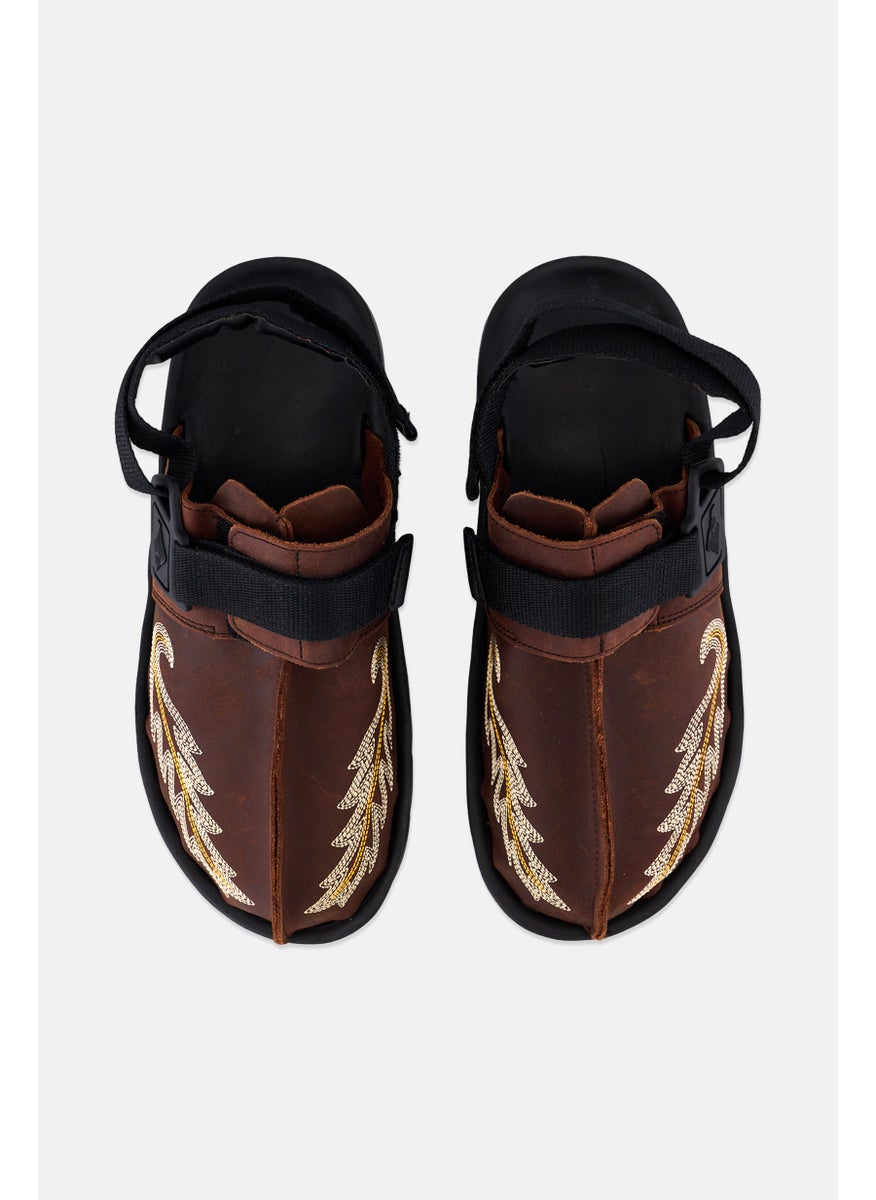 Reebok Men Beatnik Slingback Closure Sandals, Brown  - Image 3