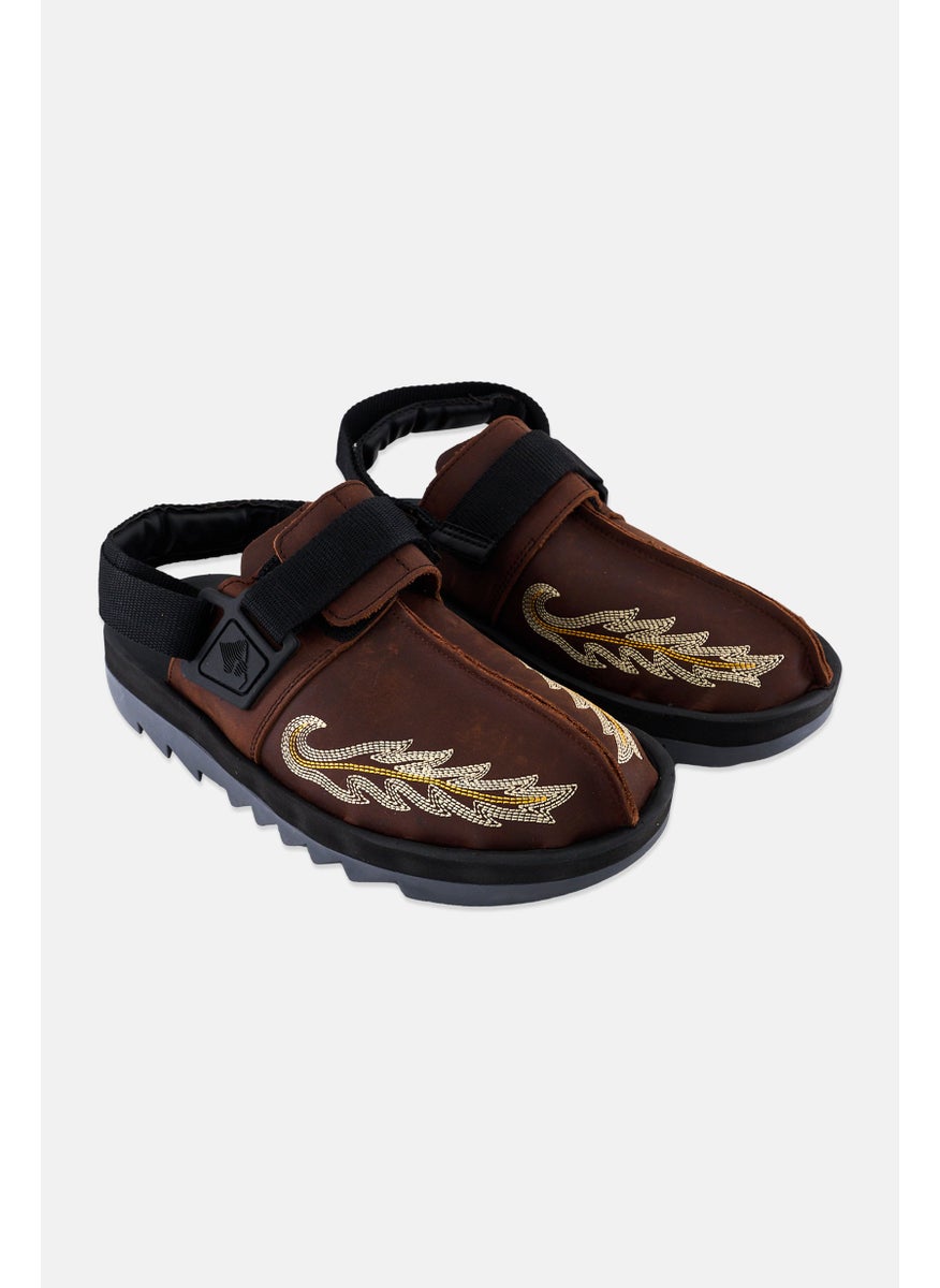 Reebok Men Beatnik Slingback Closure Sandals, Brown  - Image 1