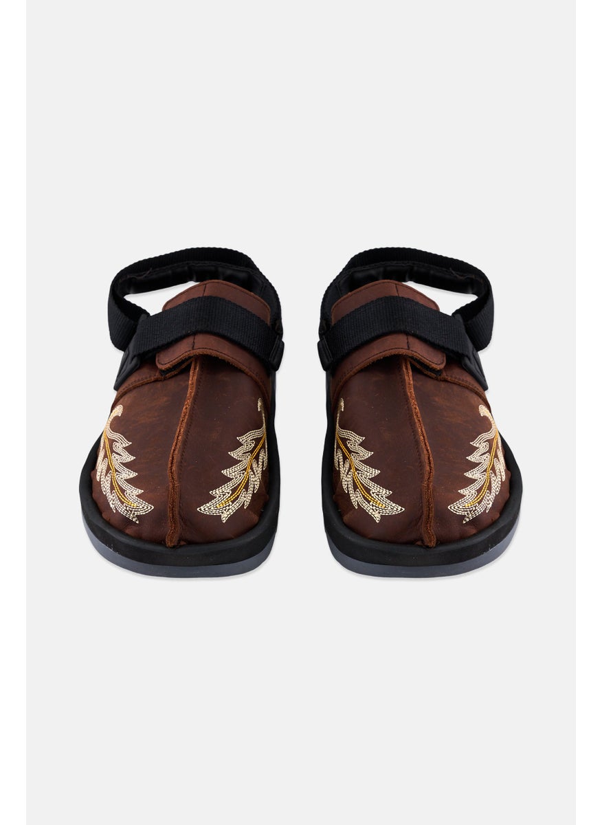 Reebok Men Beatnik Slingback Closure Sandals, Brown  - Image 4