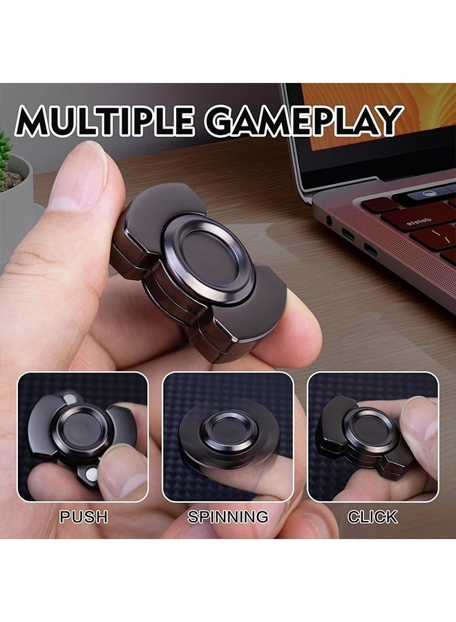 GIFT 3-In-1 Fidget Toys, Spinner, Slider & Clicker – Magnetic Stainless Steel Bearing For Super-Stable Rotation – Stress Relief, Enhanced Focus, And Habit Breaking, Kids Valentines Day Gifts - Image 2