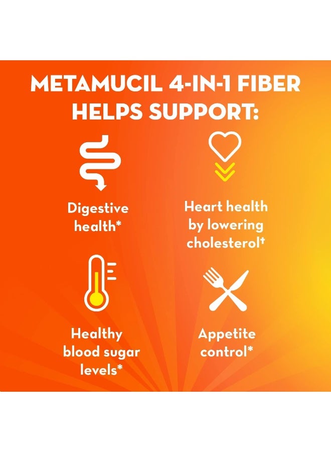 Metamucil Smooth Texture Orange Single Dose Packets, 30 Count (Pack of 2) - Image 5