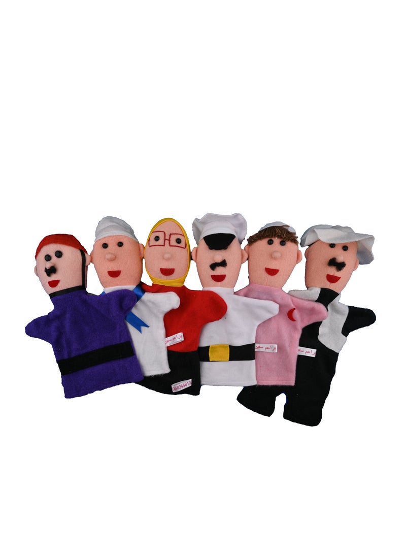 6 Stuffed Hand Puppets - Image 2