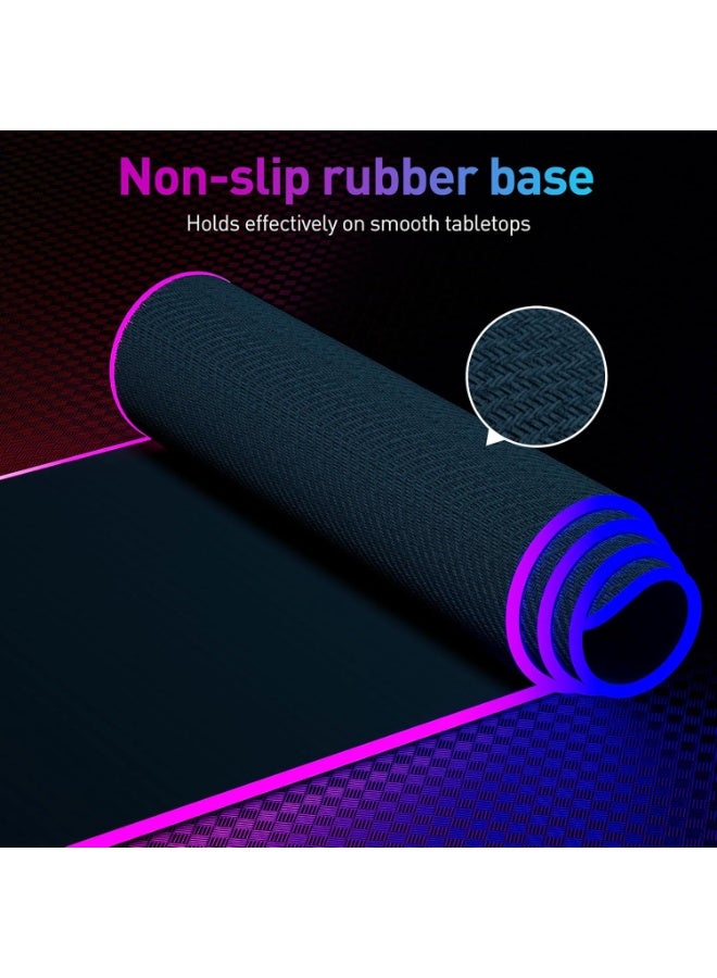 WOTEK RGB Gaming Mouse Pad - Size 800 X 300 X 4 MM -14 Lighting Modes - Spill-Resistant Smooth Surface (Galaxy) - Image 5