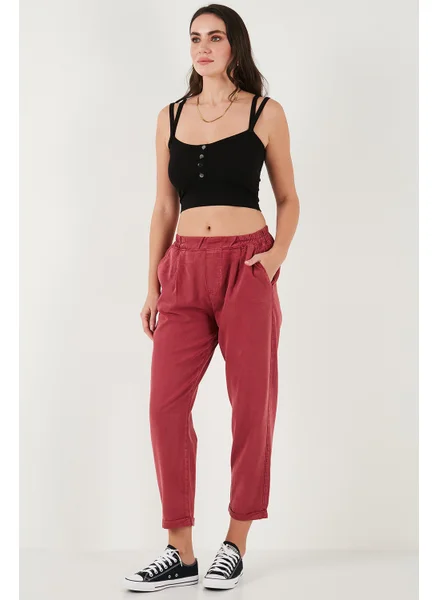 Lela Slim Fit Normal Waist Straight Leg Trousers Women's Trousers 668YP5372