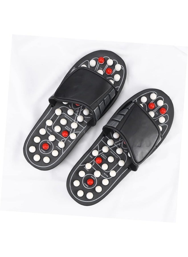 ELTRAZONE 1 Pair Rotating Reflex Massage Slippers - Arch Pain Relief Foot Massager Shoes with Magnetic Therapy (Size 44-45) - Image 5