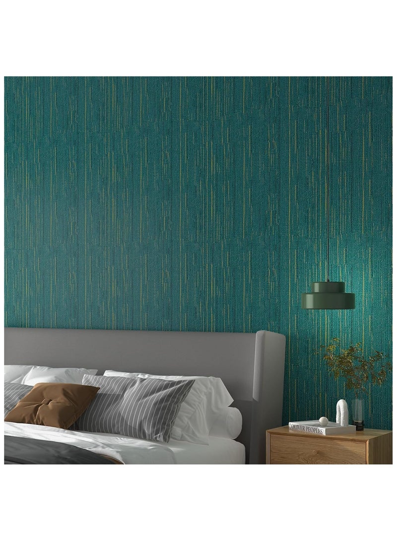 Anna 40cm x 5m Dark Green Textured Thick PVC Self-Adhesive Wallpaper - Image 4