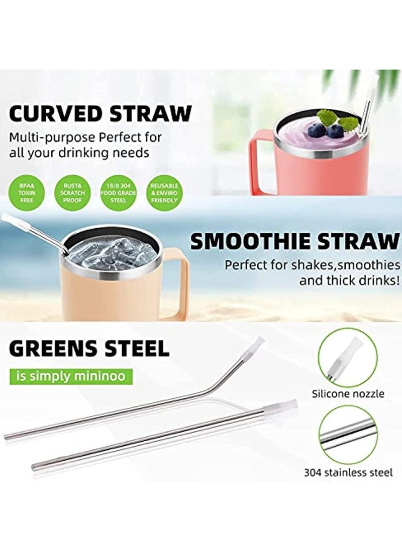 40 oz Tumbler with Handle and Straw, Insulated Tumbler with Handle Leak Proof, Large Tumbler with Lid and Straw(Pink)