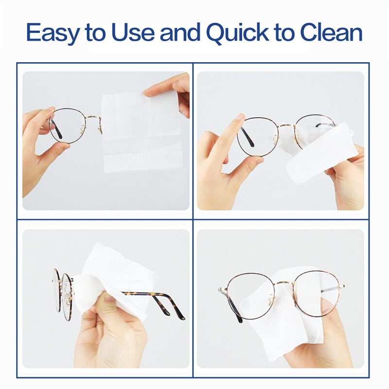 I-sper I-sper 70PCS Lens Wipes for Eyeglasses, Eyeglass Lens Cleaning Wipes Pre-Moistened Quick Dry Individual Wrapped with a Carrying Box Suitable for All Glasses and Electronics Screen  - Image 4