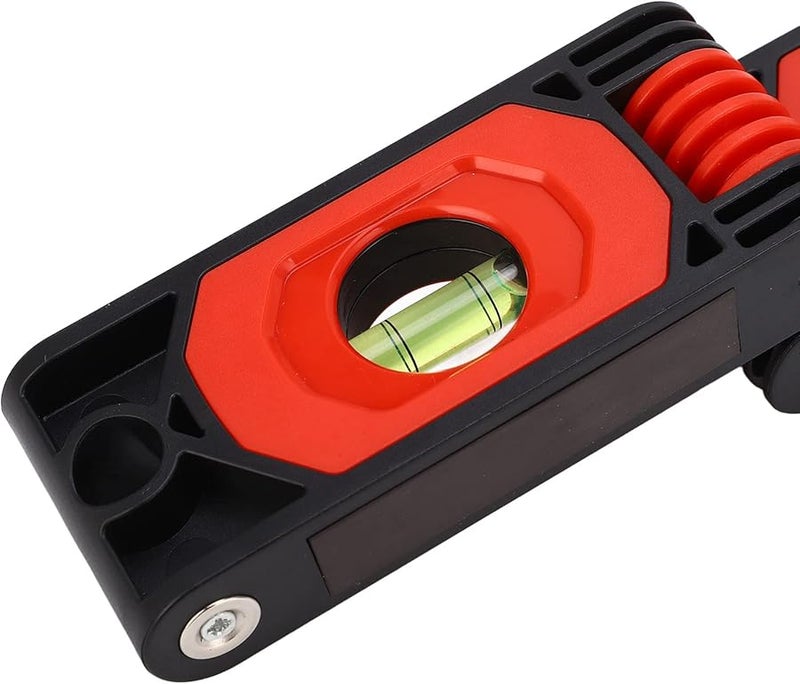 Foldable Magnetic Bubble Level Ruler Expandable Angle Measuring Tool ABS Plastic Aluminum Alloy - Image 4