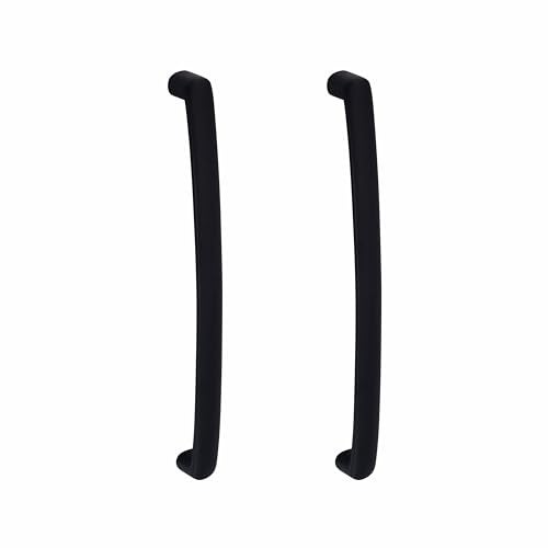 Atom 10.3 inch Zinc Cabinet Pull Handle | Black Matt Finish | Door Handle for Home Furniture & Cabinets | Push Bar 536 | Pack of 2 - Image 1