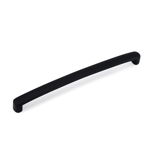 Atom 10.3 inch Zinc Cabinet Pull Handle | Black Matt Finish | Door Handle for Home Furniture & Cabinets | Push Bar 536 | Pack of 2 - Image 3