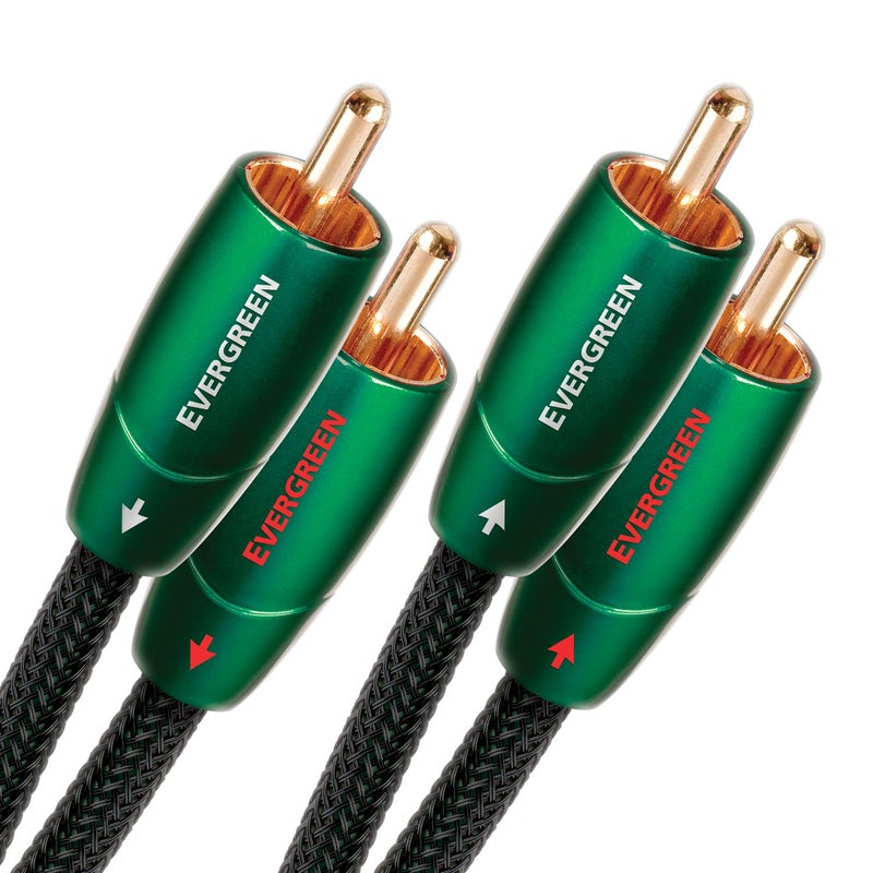 AudioQuest Evergreen Stereo Cable with 4 RCA Connectors, 0.6 m - Image 2