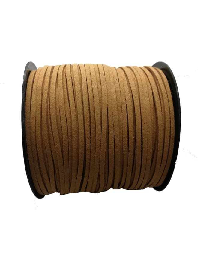 Pamir Tong Faux Leather Cord for Jewelry Making 100 Yards 2.6mm Thin Suede String Rope Brown Bracelet Cords DIY Crafts String for Necklace-Dream Catcher Supplies-Hat- Walking Stick - Image 1