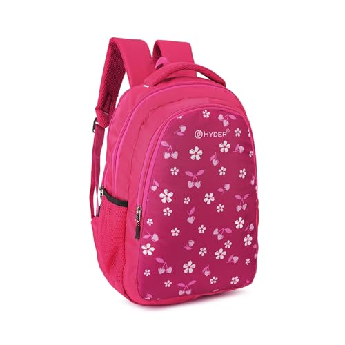 HYDER Bliss 30L Latest Cute and Stylish School Bag for Girls - Perfect for School, College, Office, Travel and Tution Durable School bags for Kids And Women | Perfect Girls Bag (Pink) - Image 1