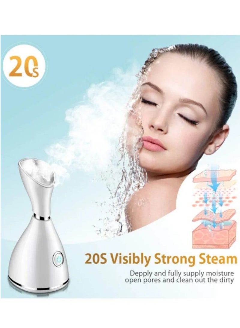 Furtey Facial Steamer with Blackhead Kit - Nano Ionic Face Steamer for Deep Pore Cleaning, Home Facial Spa, Warm Mist Humidifier, Sauna u0026 Sinuses Care - Water Refillable for Skin Care - Image 5