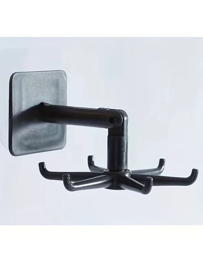 White Wall Mounted Rotating Folding Jewelry Organizer Space Saving Storage Rack - Image 4