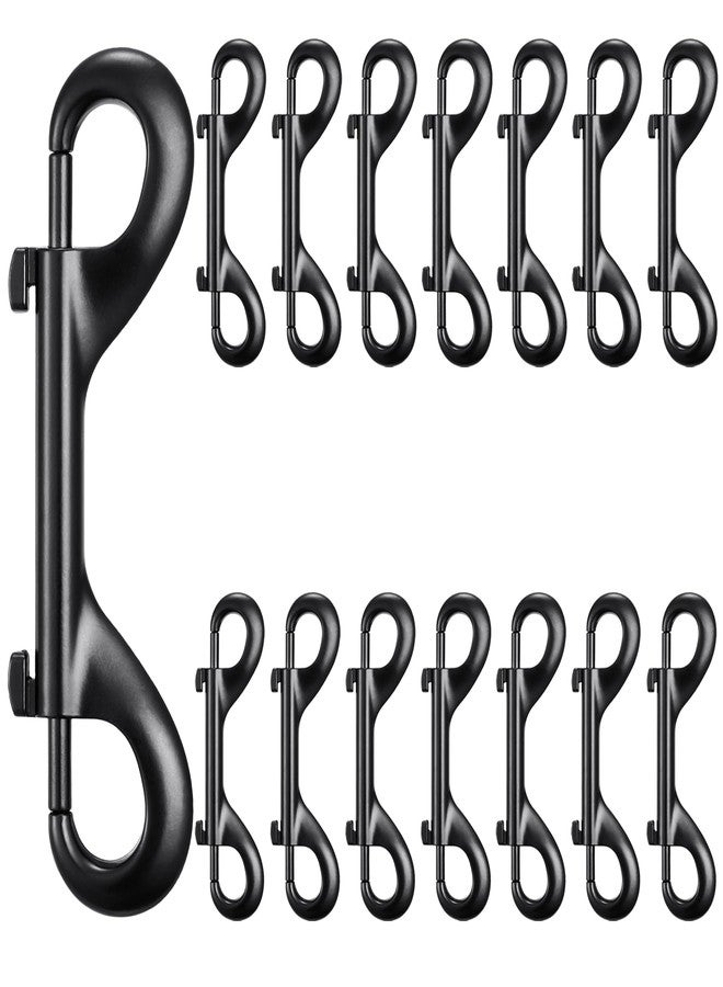 GAITWIN Double Ended Bolt Snaps Hook Zinc Alloy Double Trigger Metal Clips for Hanging Horse Tack Sling Feed Barns Water Buckets Linking Dog Leash Collar Leash Key Chain Feeding Supplies 15 Pieces (3.5 Inch) - Image 1