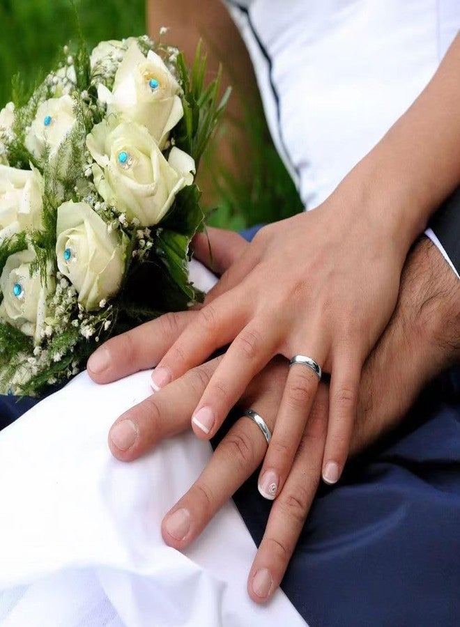 VQYSKO Silver 2mm 4mm 6mm 8mm Tungsten Wedding Band Ring for Men Women Domed High Polish Comfort Fit | Size 4-14 (Silver-4mm, 8.5) - Image 2