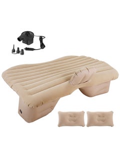 Exclusive Car Air Mattress| Car Inflatable Bed with Pump & 2 Air Pillow | Quick Inflatable Back Seat Bed| Travel, Trips, Camping, Picnic, Pool & Beach | Universal Fit|