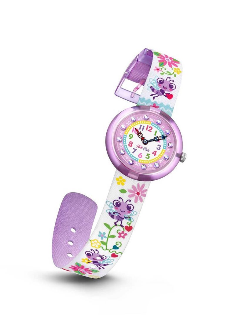 Swatch Kids Unisex Libellulina Quartz Movement Water Resistant Wrist Watch - 32 Mm - Image 3