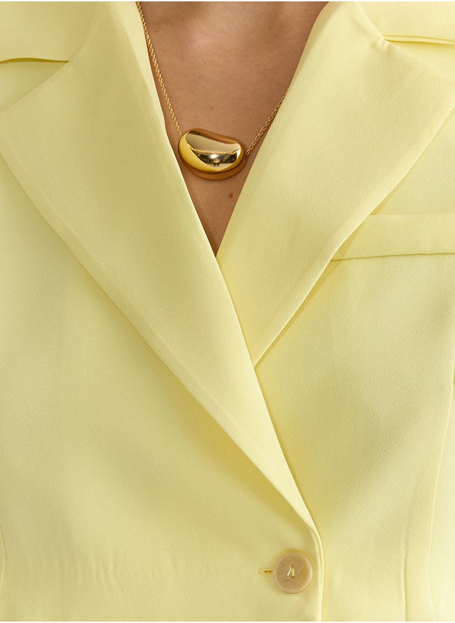 trendyol - Yellow Blazer Jacket TWOAW22CE0086 - Image 1