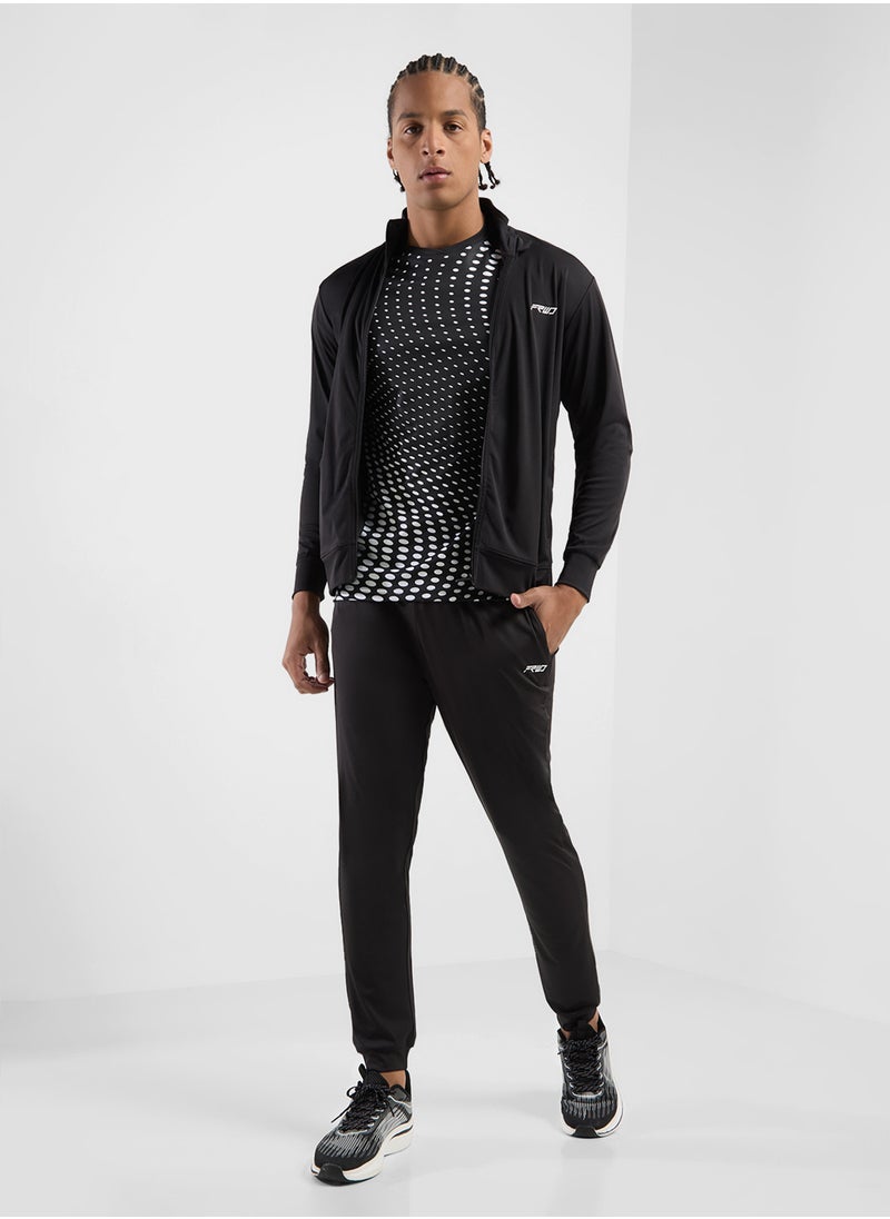 FRWD - Zip Crew Neck Sweatshirt And Pant Set - Image 1