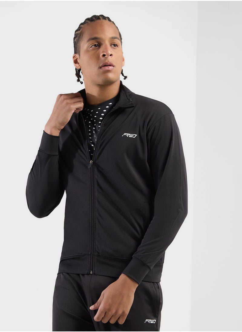 FRWD - Zip Crew Neck Sweatshirt And Pant Set - Image 1