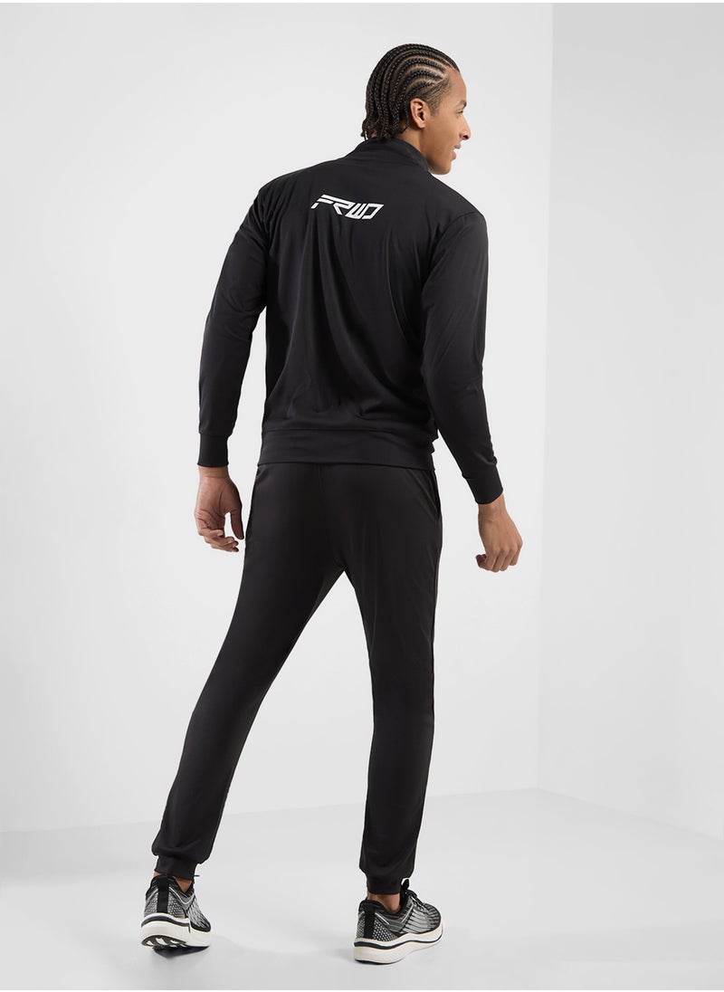 FRWD - Zip Crew Neck Sweatshirt And Pant Set - Image 1